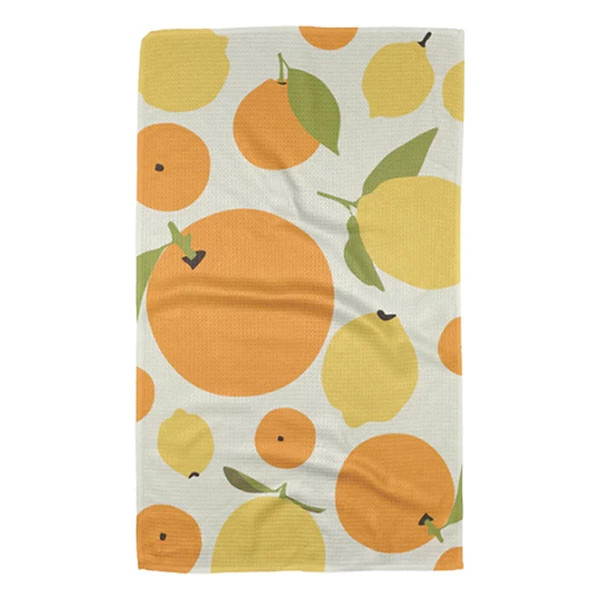 GEOMETRY Sunny Lemons And Oranges Tea Towel | Scheels