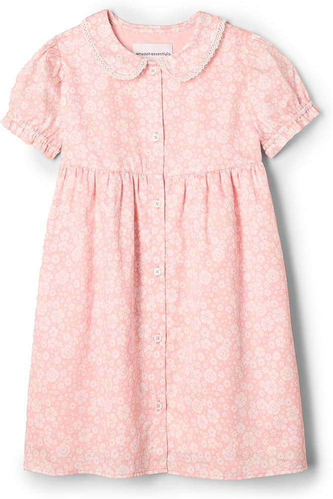Amazon Essentials x Sofia Grainge Toddlers and Baby Girls' Cotton Sateen Dress with Collar | Amazon (US)