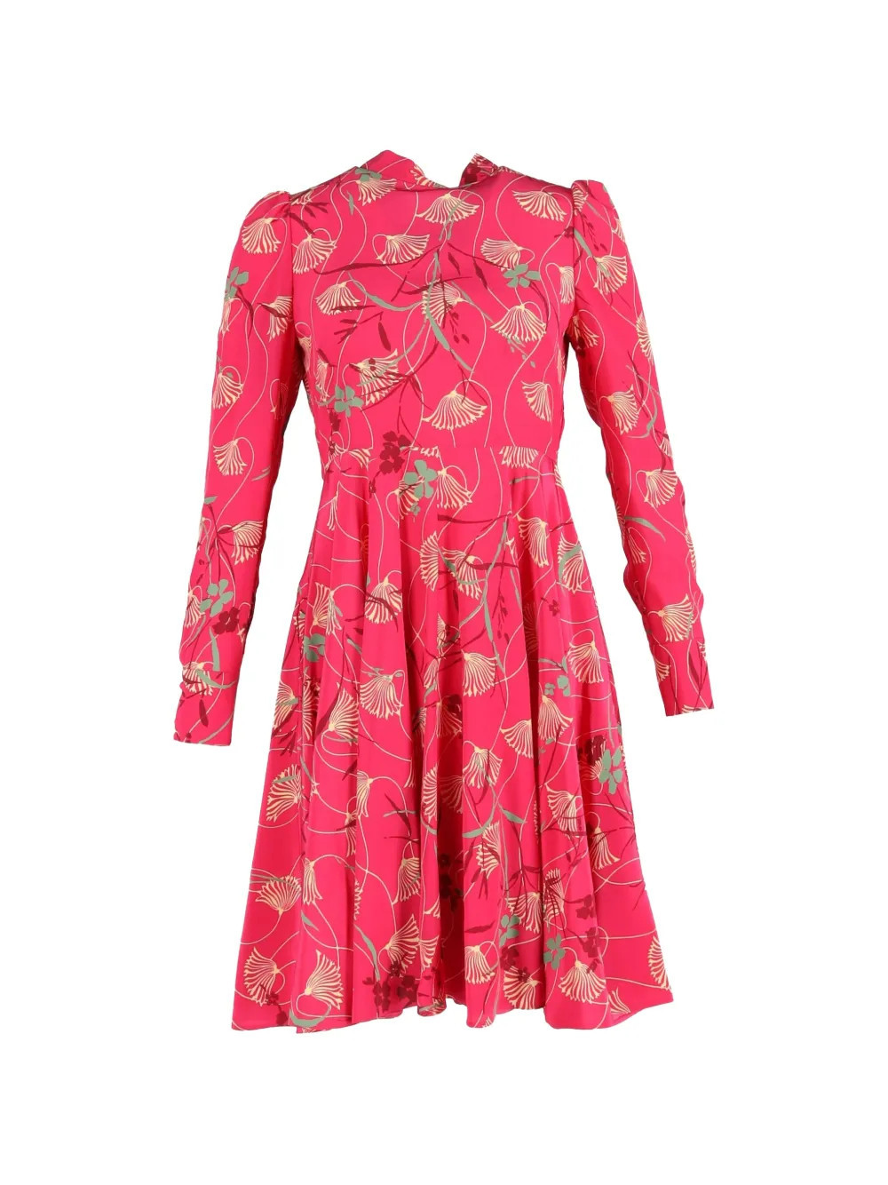 Valentino Garavani Pre-Owned crepe floral print dress - Pink | Farfetch Global