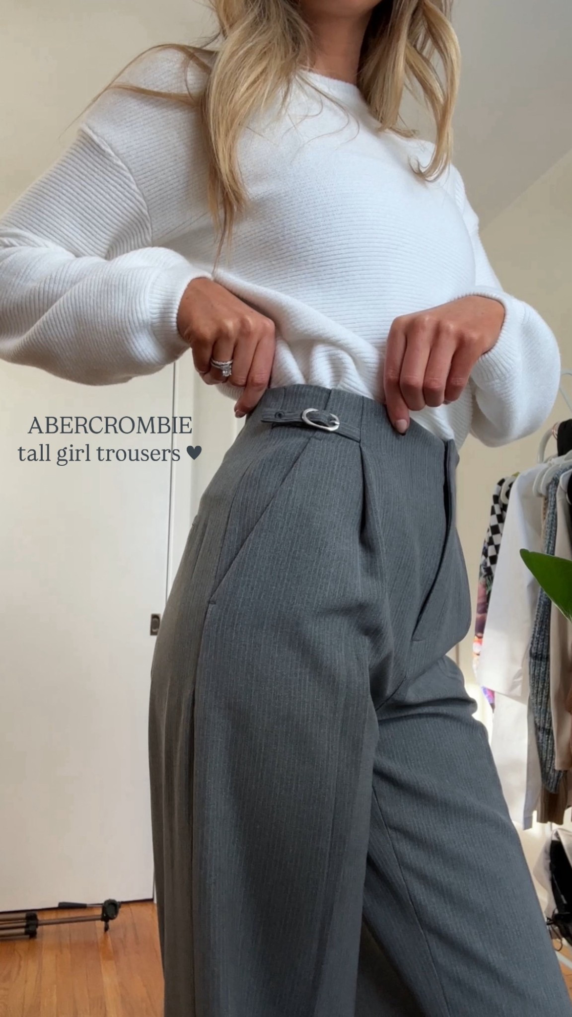 These Abercrombie tailored trousers are that perfect tall-girl fit 🤌🏼 I’m 5’7”, 120 lbs wearing a 25 Long and they hit exactly where I want them. High-waisted, super flattering, and easy to dress up for clinic days or keep casual for everyday elevated style.

Linked the exact pair + my tall-girl workwear favorites 🩶

tall girl trousers, Abercrombie work pants, business casual outfit, office style inspo, tall girl outfit ideas, capsule wardrobe staples, workwear essentials, high-waisted trousers, chic minimal outfit, everyday elevated style

#LTKgrwm #LTKTall #LTKWorkwear