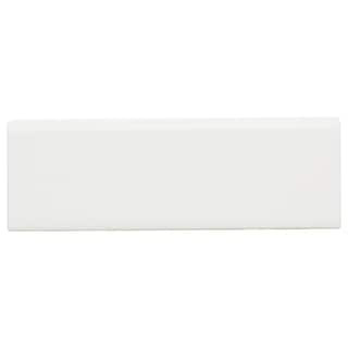 Restore Bright White 2 in. x 6 in. Ceramic Bullnose Trim Tile (2.4 sq. ft./case) | The Home Depot