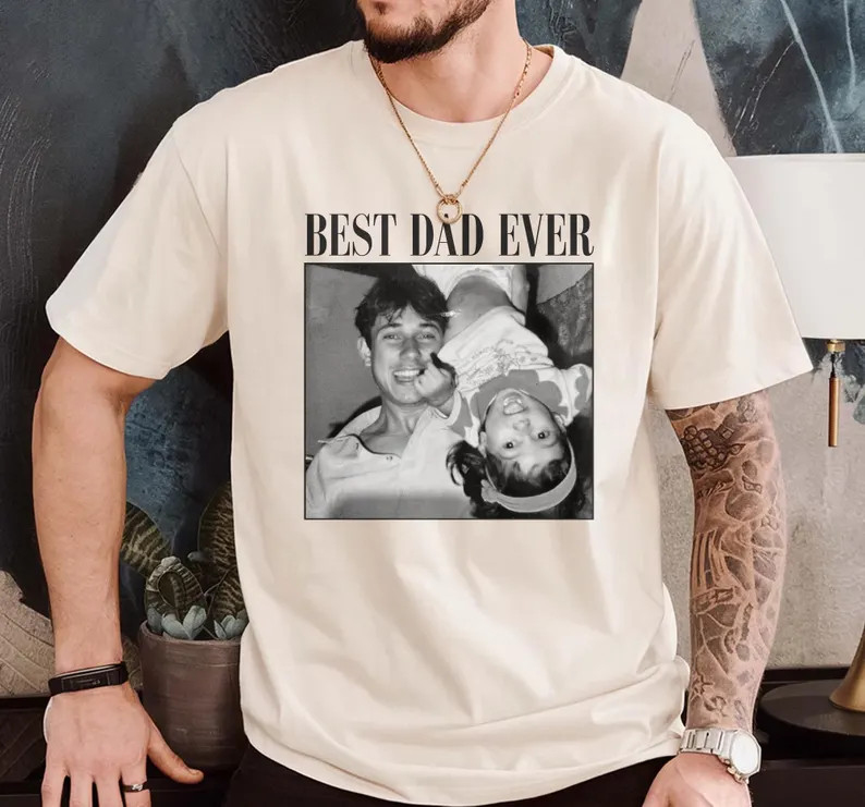 Custom Photo Dad Shirt, Personalised Comfort Colors Dad Shirt, Dad Picture Tshirt , Christmas Gif... | Etsy (Global)