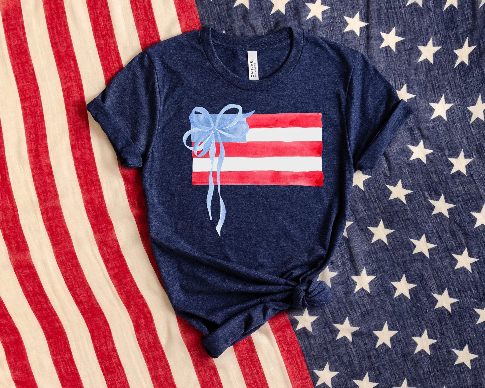 Coquette 4th of July Shirt, American Flag Shirt, USA T shirt, Women's Shirt, Retro 4th of July Sh... | Etsy (US)