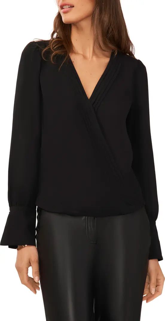Wrap Front Long Sleeve Blouse | Nordstrom