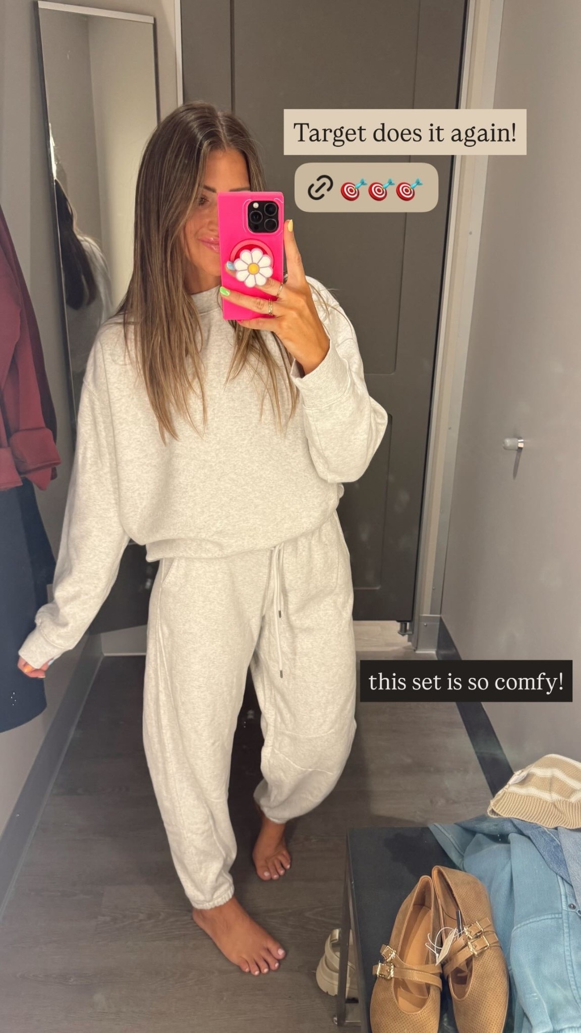 Target does it again! this set is so comfy! XS bottoms. M sweatshirt 