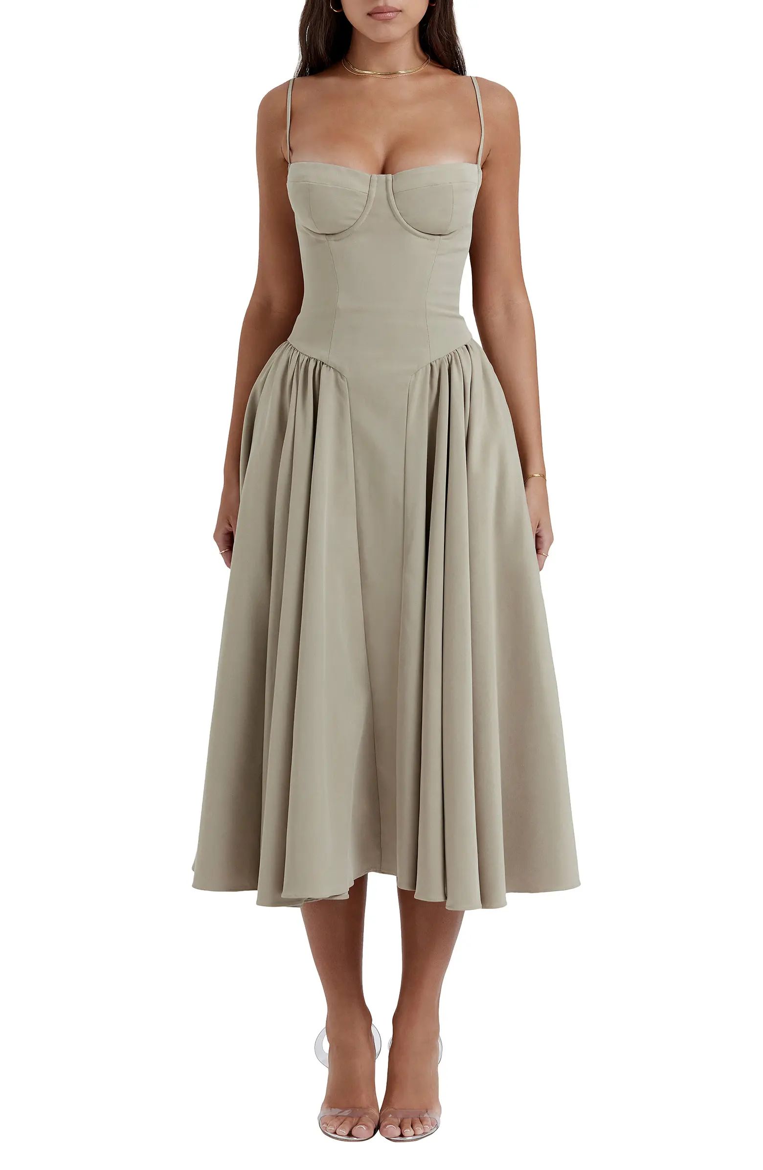 Samaria Corset Fit & Flare Dress | Nordstrom