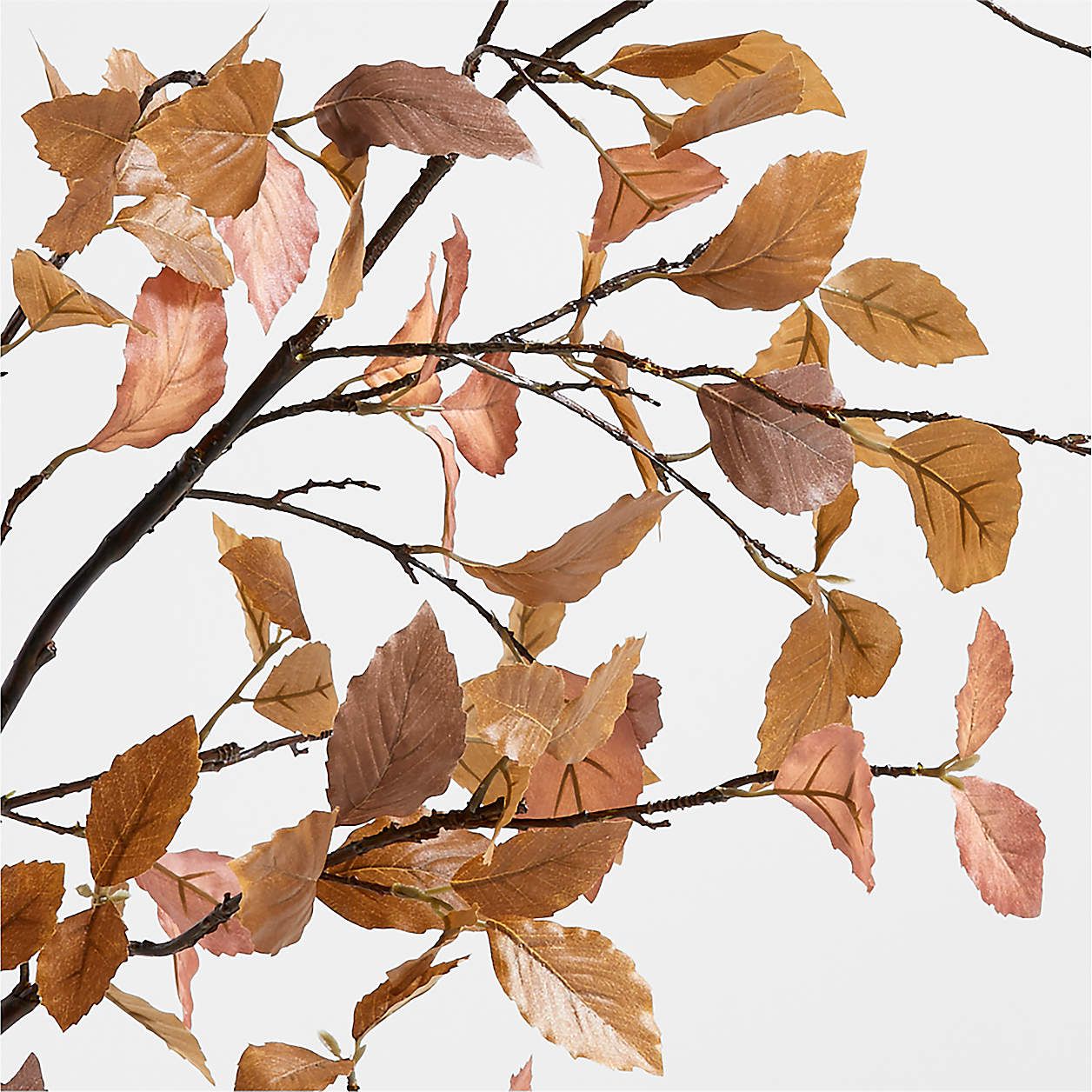 Faux Rust Leaf Branch 66" + Reviews | Crate & Barrel | Crate & Barrel