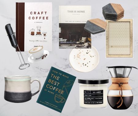 Coffee lovers gift guide. Amazon home. Amazon. Home decor books coffee books. Cups. Candles  

#LTKHoliday #LTKGiftGuide #LTKhome