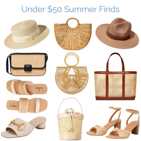 Summer steals! Bags, sandals, and hats all under $50!  #SummerDeals #BudgetFashion #Under50 #SummerStyle #FashionFinds #AccessoryGoals



#LTKFindsUnder50 #LTKItBag #LTKShoeCrush