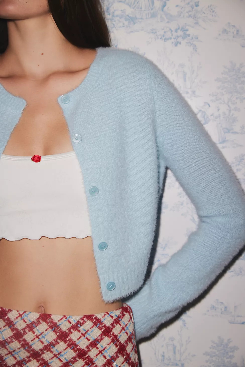 Kimchi Blue Dayna Shrunken Cardigan | Urban Outfitters (US and RoW)