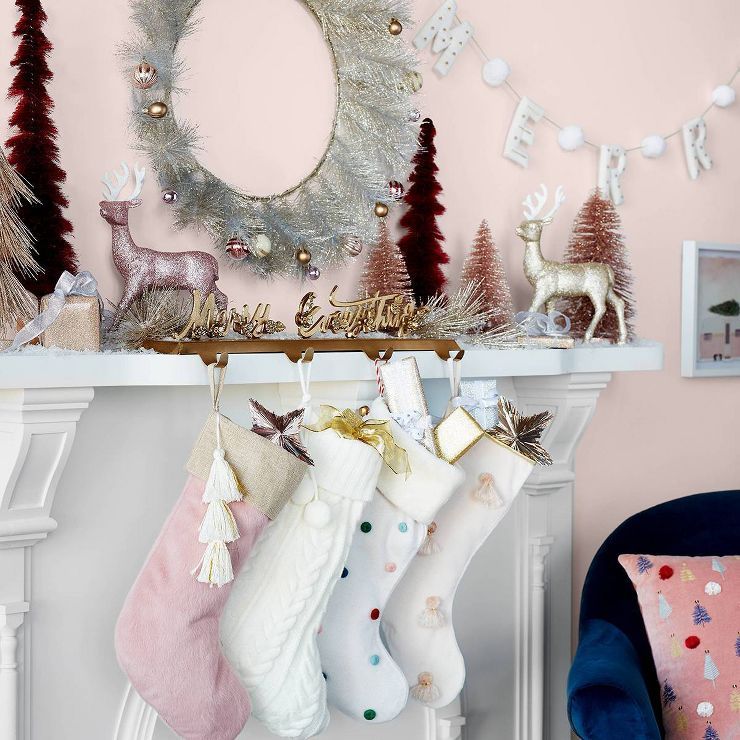 Cable Knit Christmas Stocking Ivory - Wondershop™ | Target