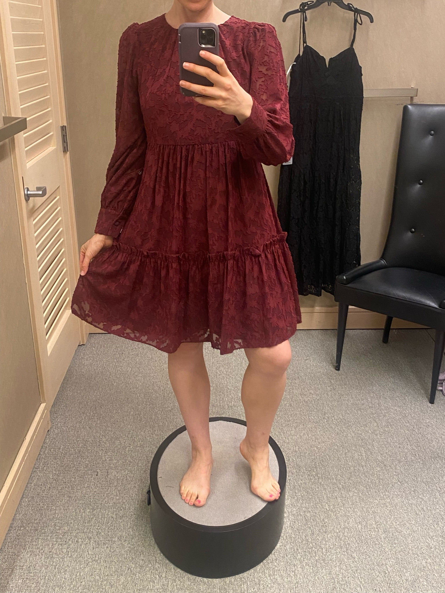 Eliza j sale burgundy dress