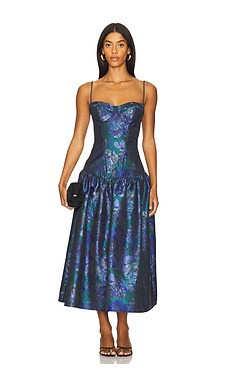 Katie May Shelly Dress in Blue Floral from Revolve.com | Revolve Clothing (Global)