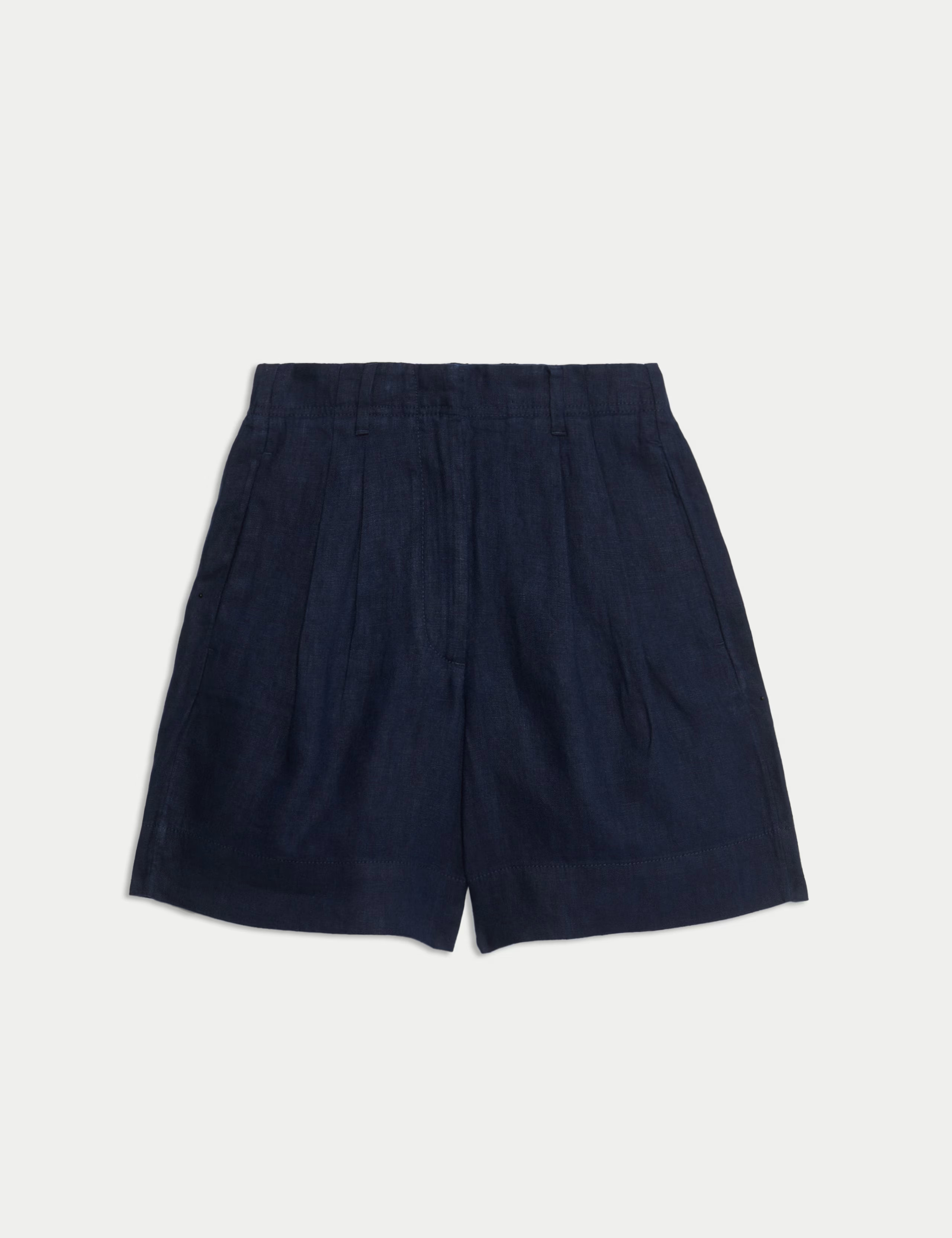 Pure Linen High Waisted Shorts | Marks & Spencer (UK)