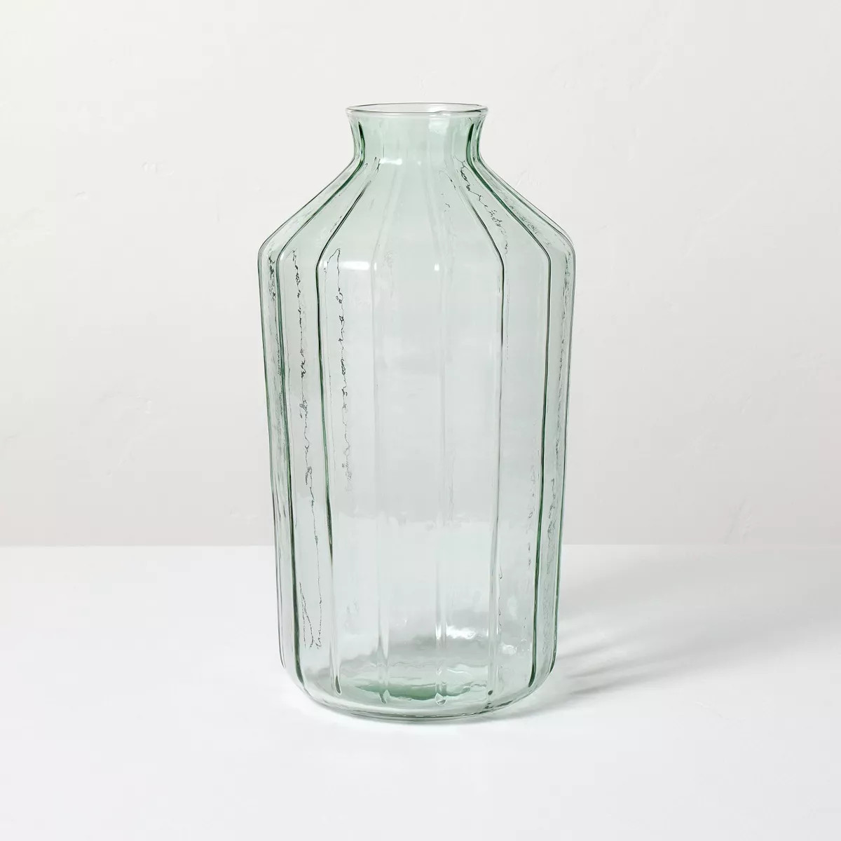 Ribbed Glass Decorative Flower Vase - Hearth & Hand™ with Magnolia | Target