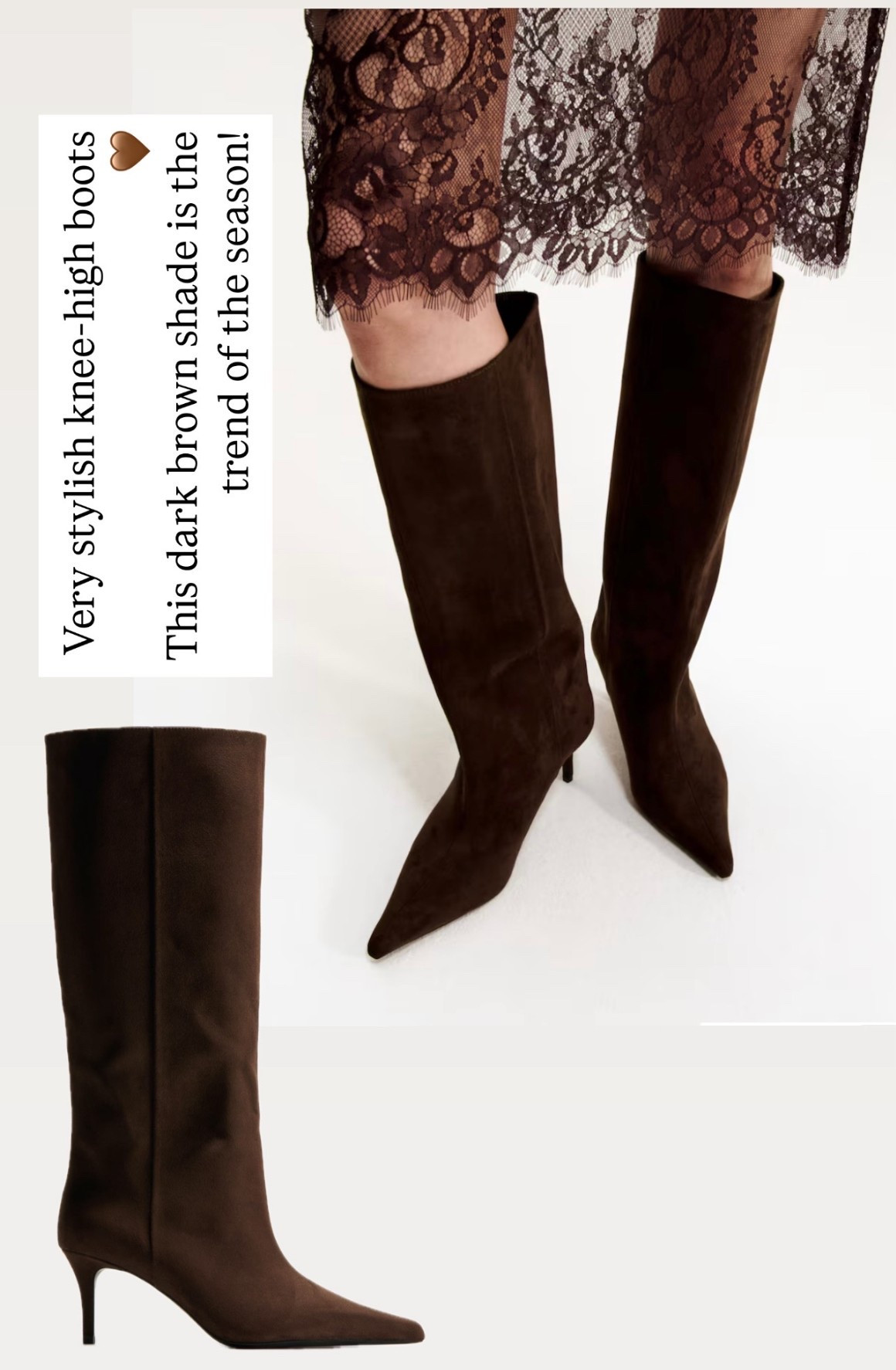 Very stylish knee-high boots 🤎
This dark brown shade is the trend of the season!
So chic, so versatile — and H&M still has sizes in stock.
✨ Hurry before they sell out!
Sale on Labor Day $62 ‼️

#LTKSeasonal #LTKShoeCrush #LTKStyleTip
