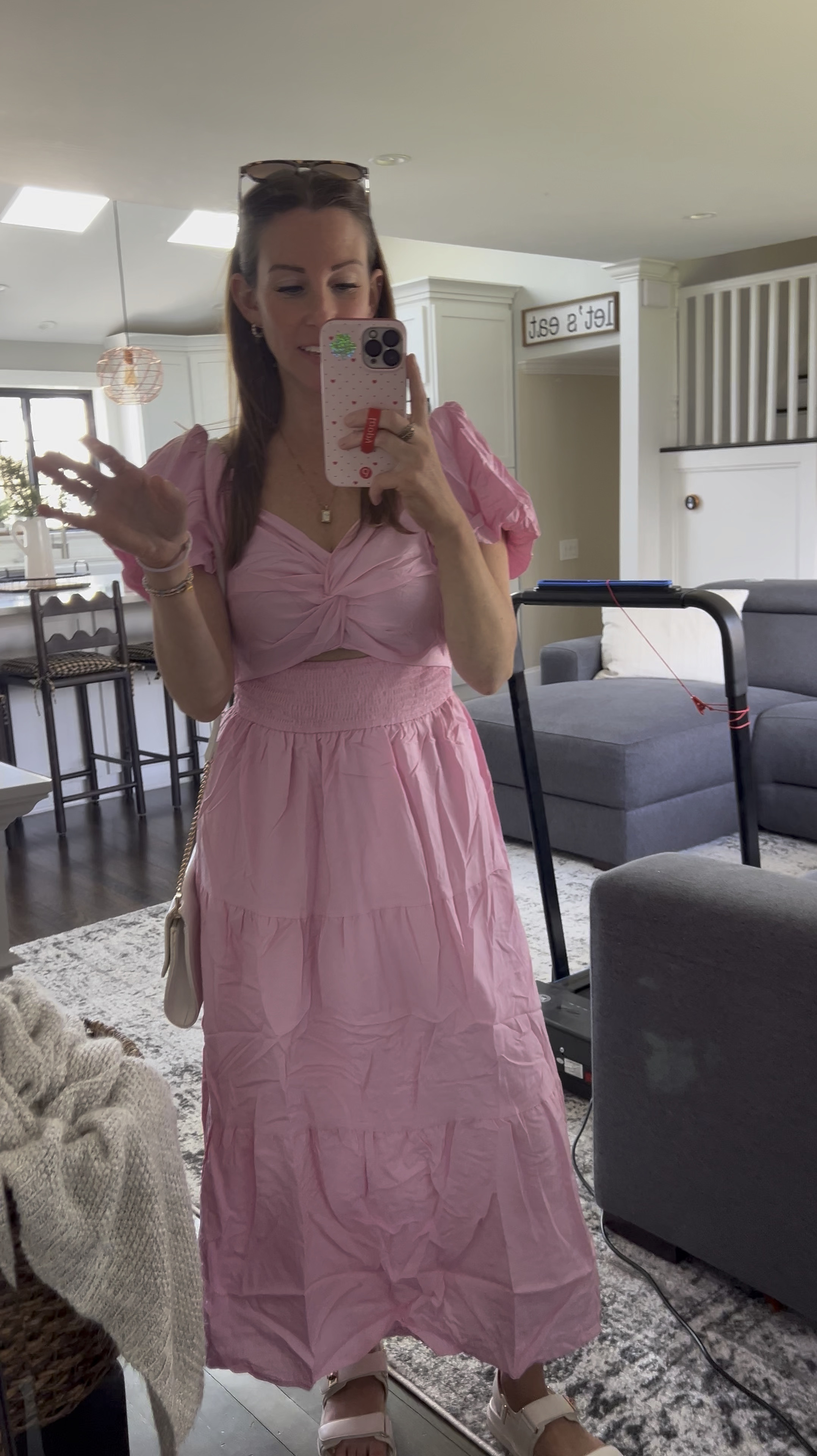 Came a little wrinkled but this dress is beautiful! 🌷🎀🌸👛💕

#LTKTravel #LTKootd #LTKSaleAlert