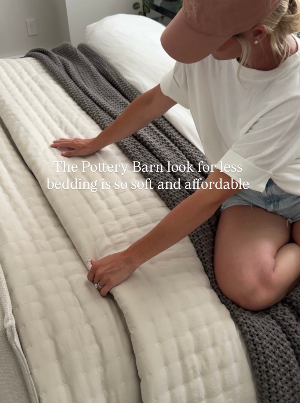 Thai Pottery Barn look for less quilt feels like luxury on a budget! It's under $45 and comes in several colors. I own it in this wheat color and the moss green! 

#LTKHome