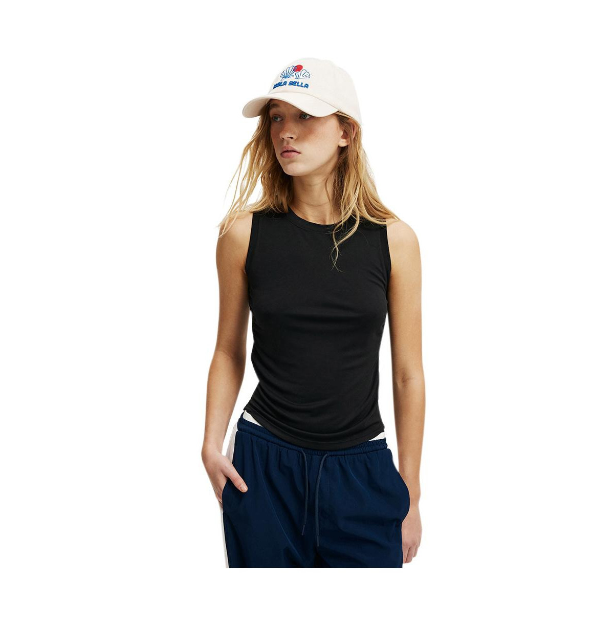 Cotton On Women's Soft Ruched Side Tank - Black | Macy's