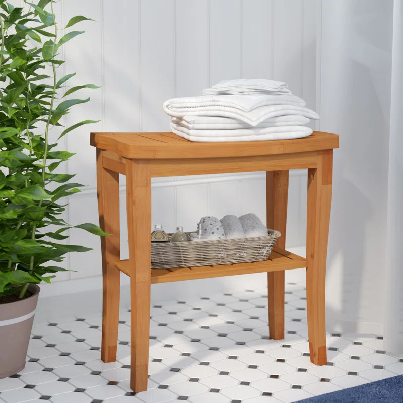 Juan 17.5'' W Bamboo Shower Bench | Wayfair North America