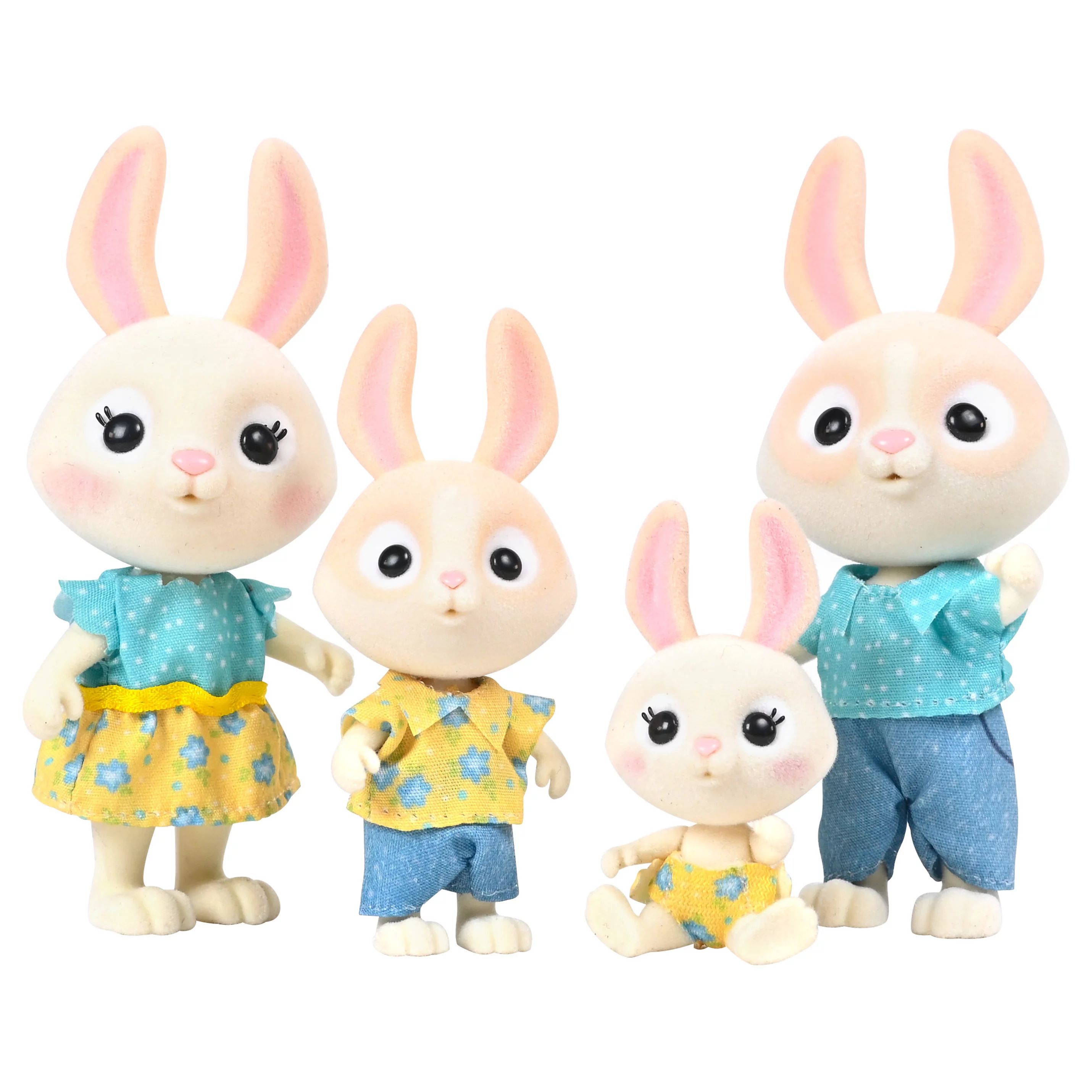 Honey Bee Acres The Mcscampers Rabbit Family, 4 Miniature Doll Figures, Children Ages 3+ - Walmar... | Walmart (US)