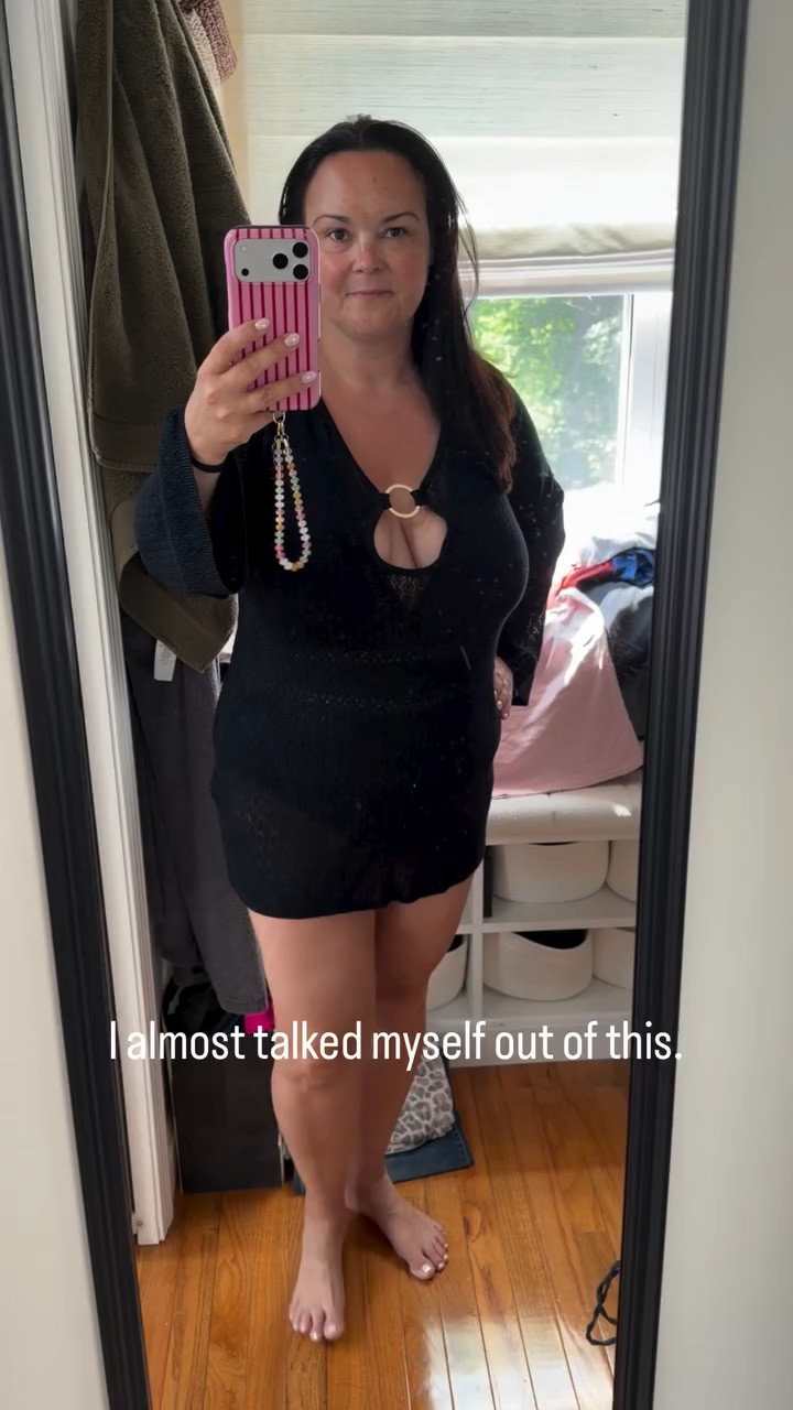 Vacation-ready and confidence-approved. 🤍

I almost talked myself out of this cover-up, but I’m so glad I didn’t. It’s lightweight, flattering, and easy to throw on over a swimsuit for the pool or beach.

Everything is true to size and linked here.

#LTKSwim #LTKootd #LTKSeasonal