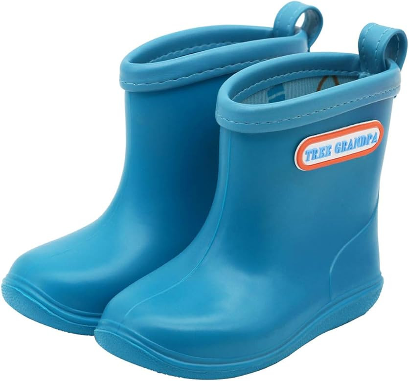 Toddler Rain Boots Baby Rain Boots Short rain boots for toddler Easy-on Lightweight and Waterproo... | Amazon (US)