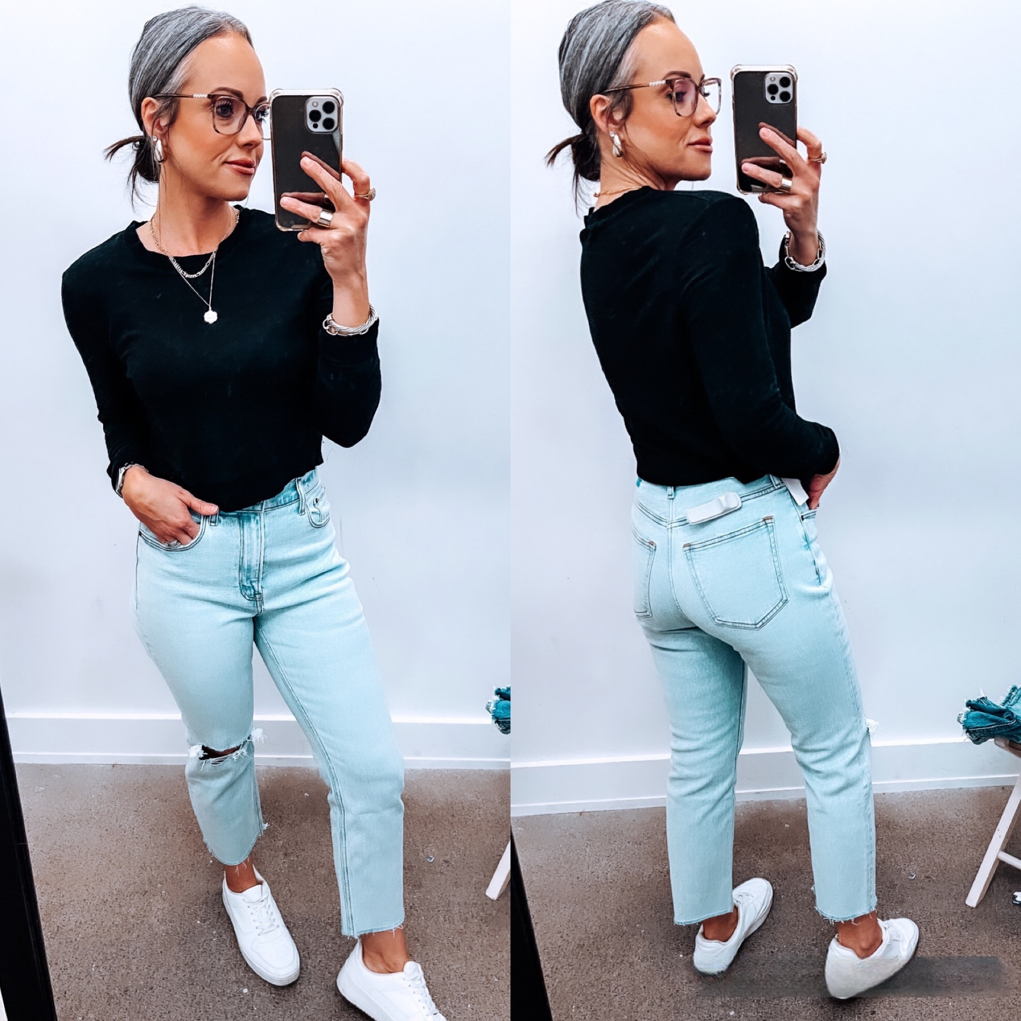 The Ankle straight ultra high rise in the curve love are a great staple denim to have! So flattering on the booty, I’m in a size 26 (2) S normally I get regular length and I accidentally grabbed the short but I like how they hit just above the ankle! #abercrombie #abercrombiedenim #goodbootyjeans 

#LTKstyletip #LTKmidsize #LTKfindsunder100