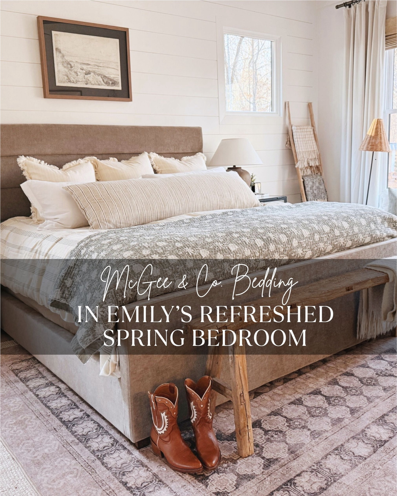 I didn’t buy new furniture — but my bedroom feels brand new for the Spring.🌷✨




The secret is in layers. I refreshed our bedroom with elevated McGee & Co. bedding- textured frayed euro shams, and a soft, striped linen duvet to create a light, breathable base that instantly brightens the space. I pulled the bedding together with a gorgeous muted floral quilt that is a subtle nod to spring — calm, classic, and just enough pattern to bring the outside in without overwhelming the room. I am LOVING this sage green color. 

These are the kinds of swaps I always recommend when you want a seasonal refresh that feels timeless, not trendy…without breaking the bank and purchasing new furnishing pieces. Thoughtful textures, neutral tones, and layered linens can completely change how a space feels — no furniture replacements required 🤍

#springbedroom #springhomerefresh #linenbedding
#neutralbedroom #layeredbedding #modernclassicstyle
#bedroominspo #timelessinteriors #mcgeeandco
#ruggable #porcheandco

Need even more styling or interior design help inside your home?!
Visit our Online Interior Design Studio and one of our designers would love to help! Secure your packages today 🏡 —> https://porcheandco.com/edesign


#LTKOver40 #LTKHome #LTKvlog