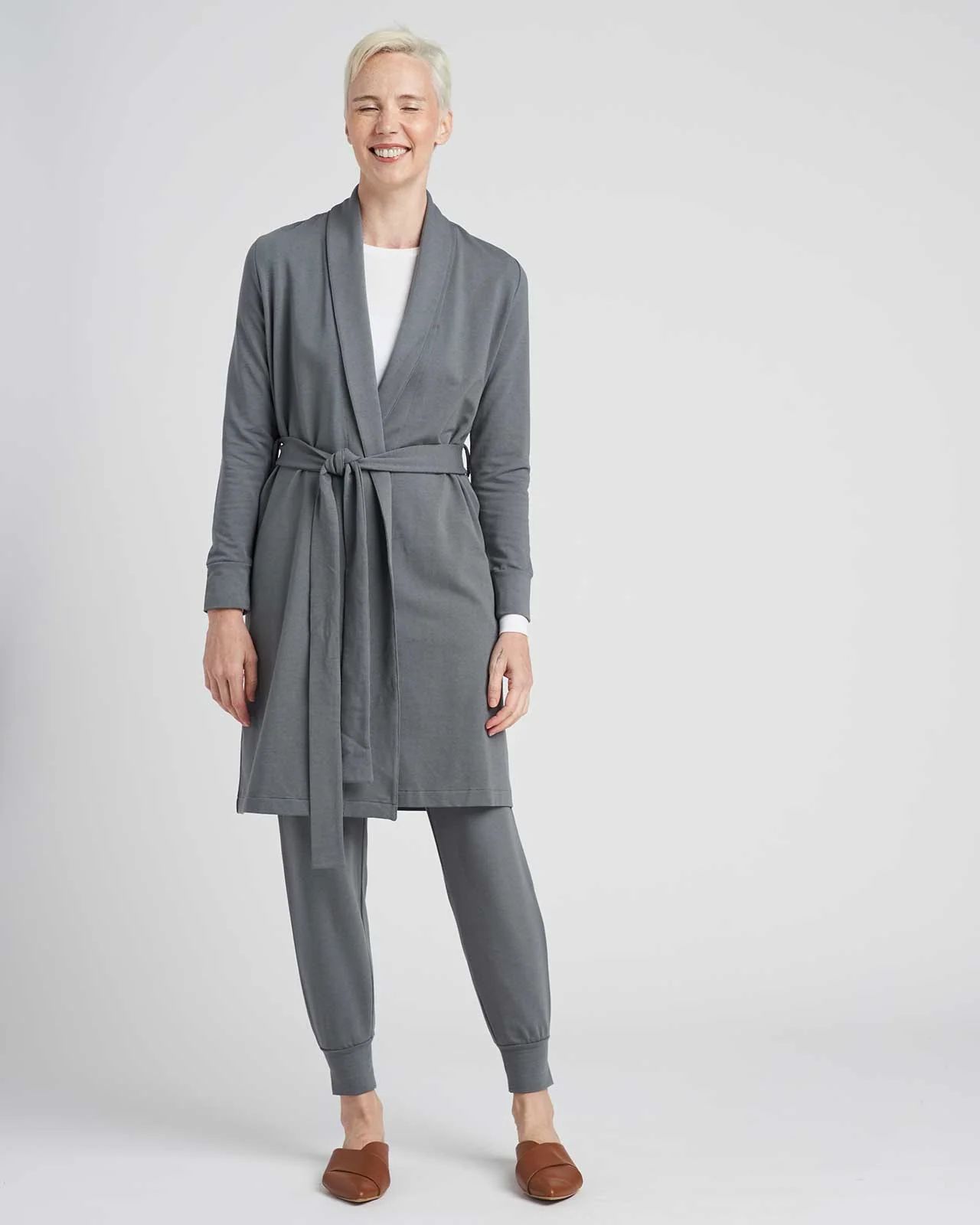 Rachele Lounge Robe - Sage | Universal Standard