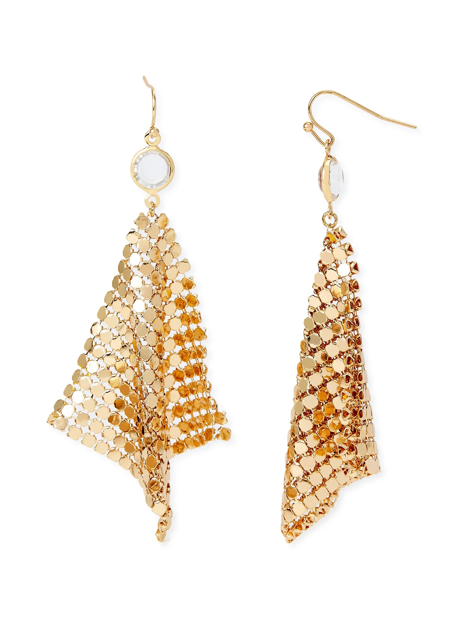 Sofia Jewelry by Sofia Vergara Women’s Gold-Tone Mesh Earrings - Walmart.com | Walmart (US)