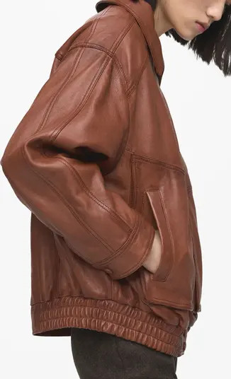 London Oversize Leather Jacket | Nordstrom