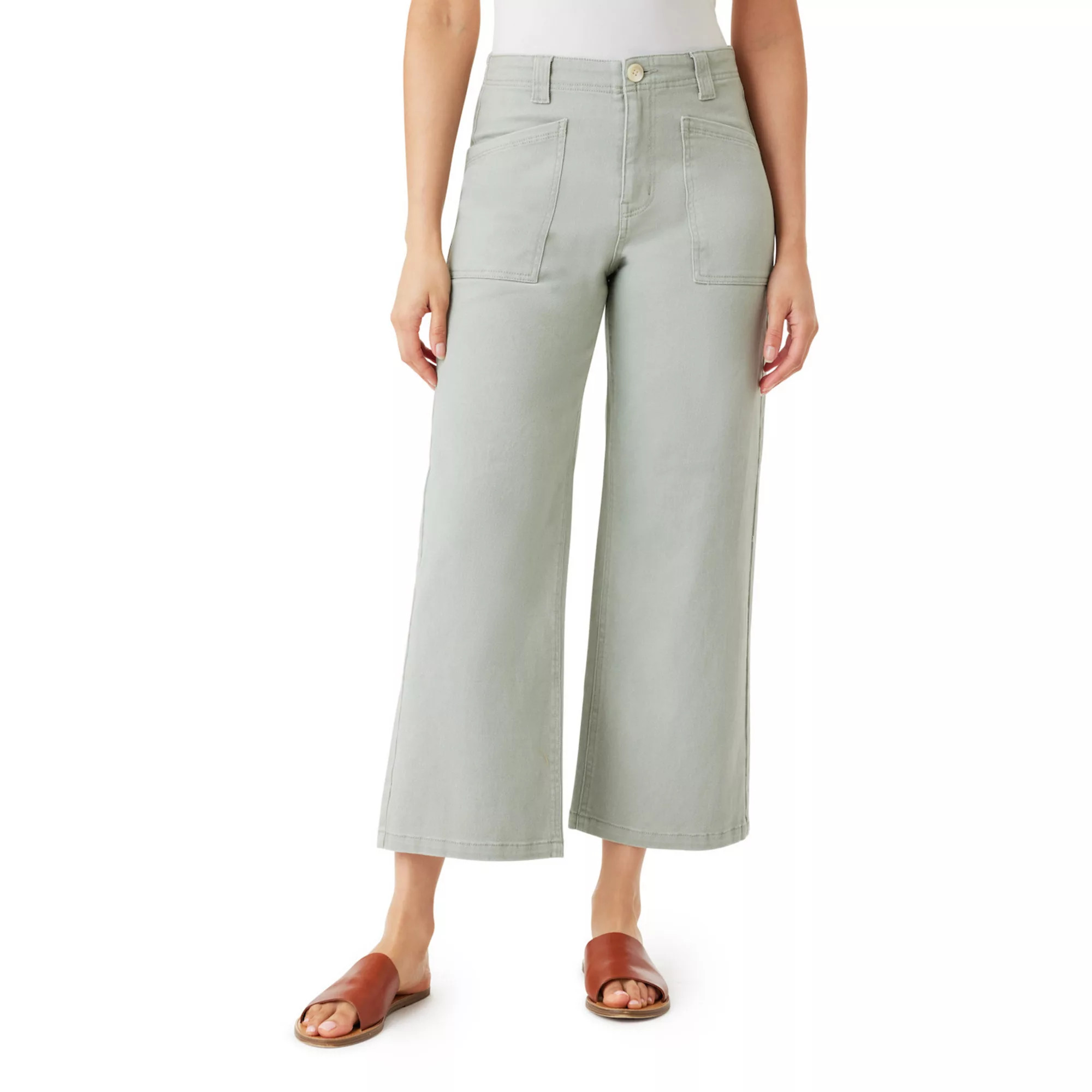 Juniors' WallFlower Insta Vintage Curvy Super High Rise Wide-Leg Ankle Jeans | Kohl's