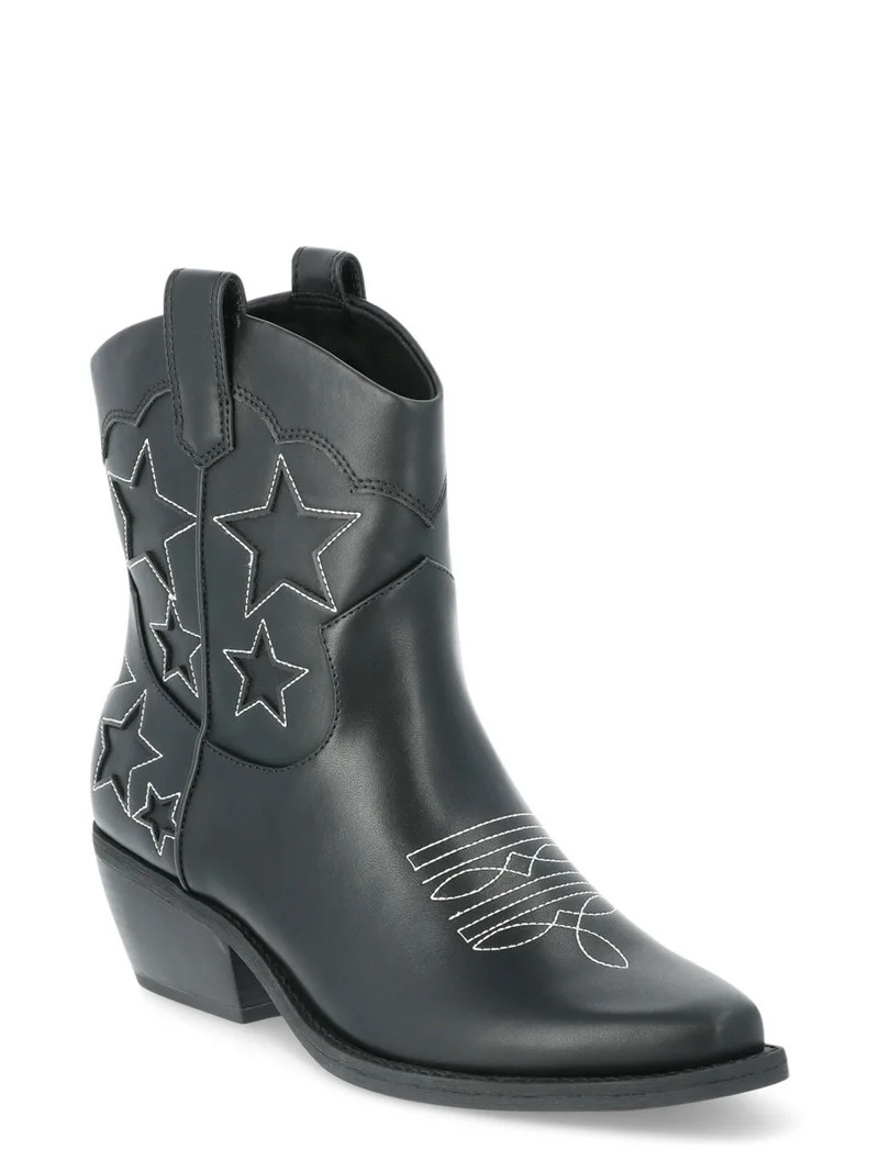 No Boundaries Women's Star Western Booties | Walmart (US)