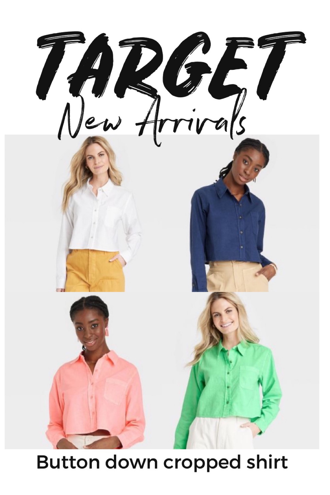 Trending: Cropped button down 

#LTKstyletip #LTKunder50