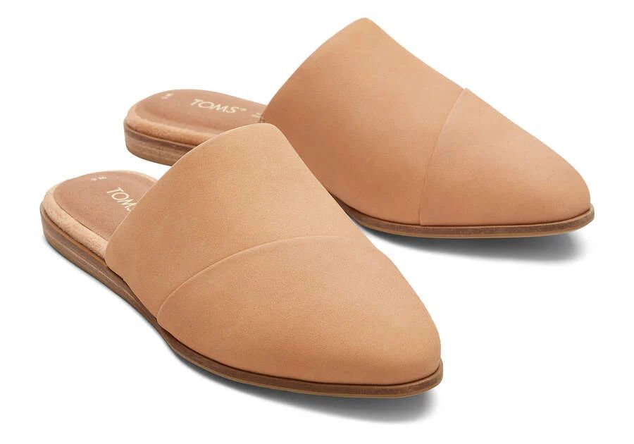Women's Brown Jade Leather Flat | TOMS | TOMS (US)