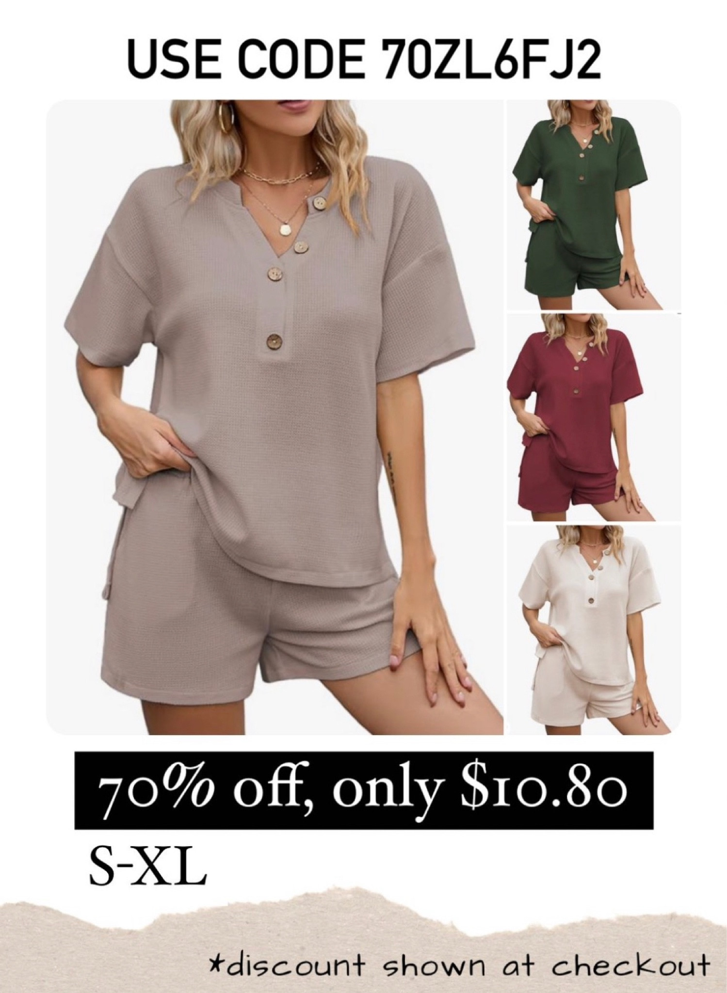 Shop this #loungeset get it 70% off with code 7OZL6FJ2 ….. #under15 #amazonfashion #lounge 

#LTKsalealert #LTKtravel