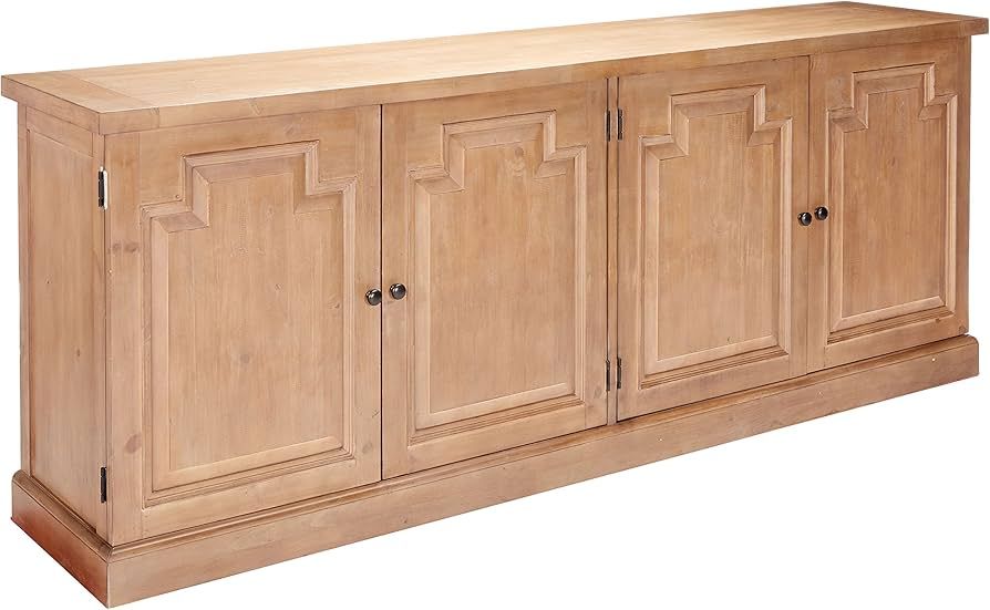 Donny Osmond Home Florence Server with Raised Panels and Nested Drawers, Rustic Smoke | Amazon (US)