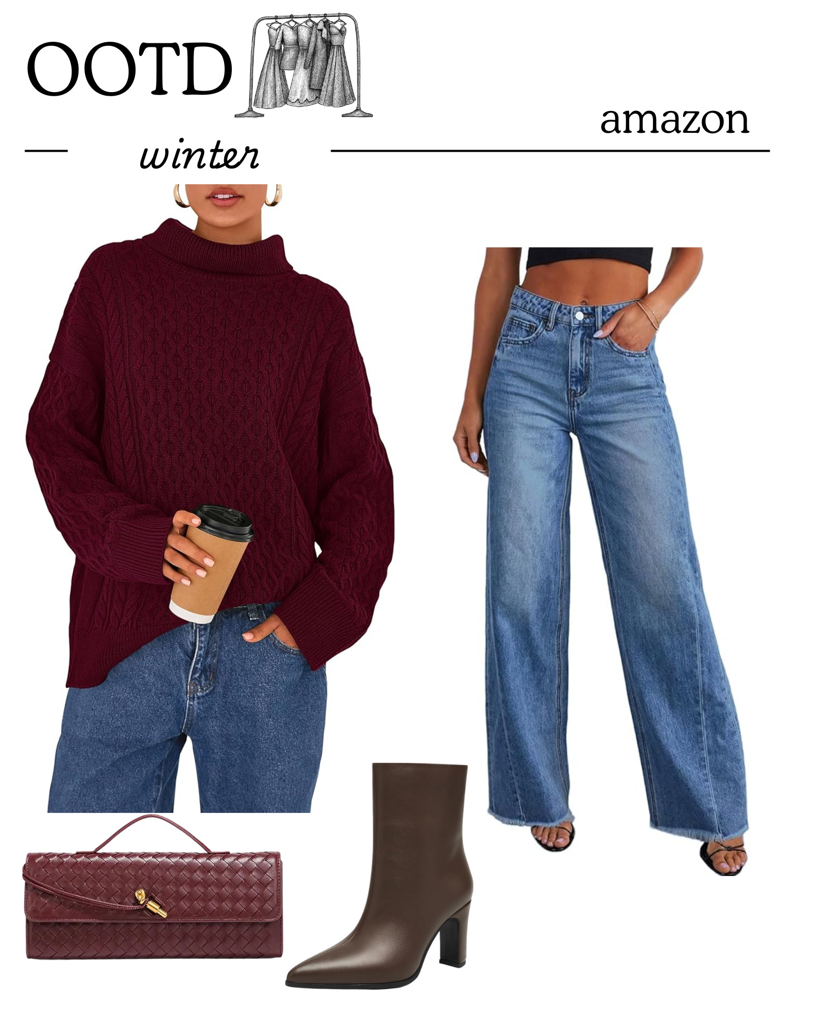 This whole winter outfit is Amazon and looks designer… the sweater color is unreal 🍷👀 

 

#LTKSaleAlert #LTKFindsUnder50 #LTKFindsUnder100