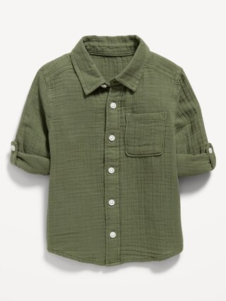 Double-Weave Pocket Shirt for Toddler Boys | Old Navy (US)