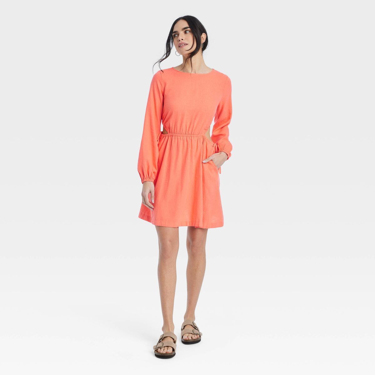 Women's Balloon Long Sleeve Mini A-Line Dress - Universal Thread™ | Target