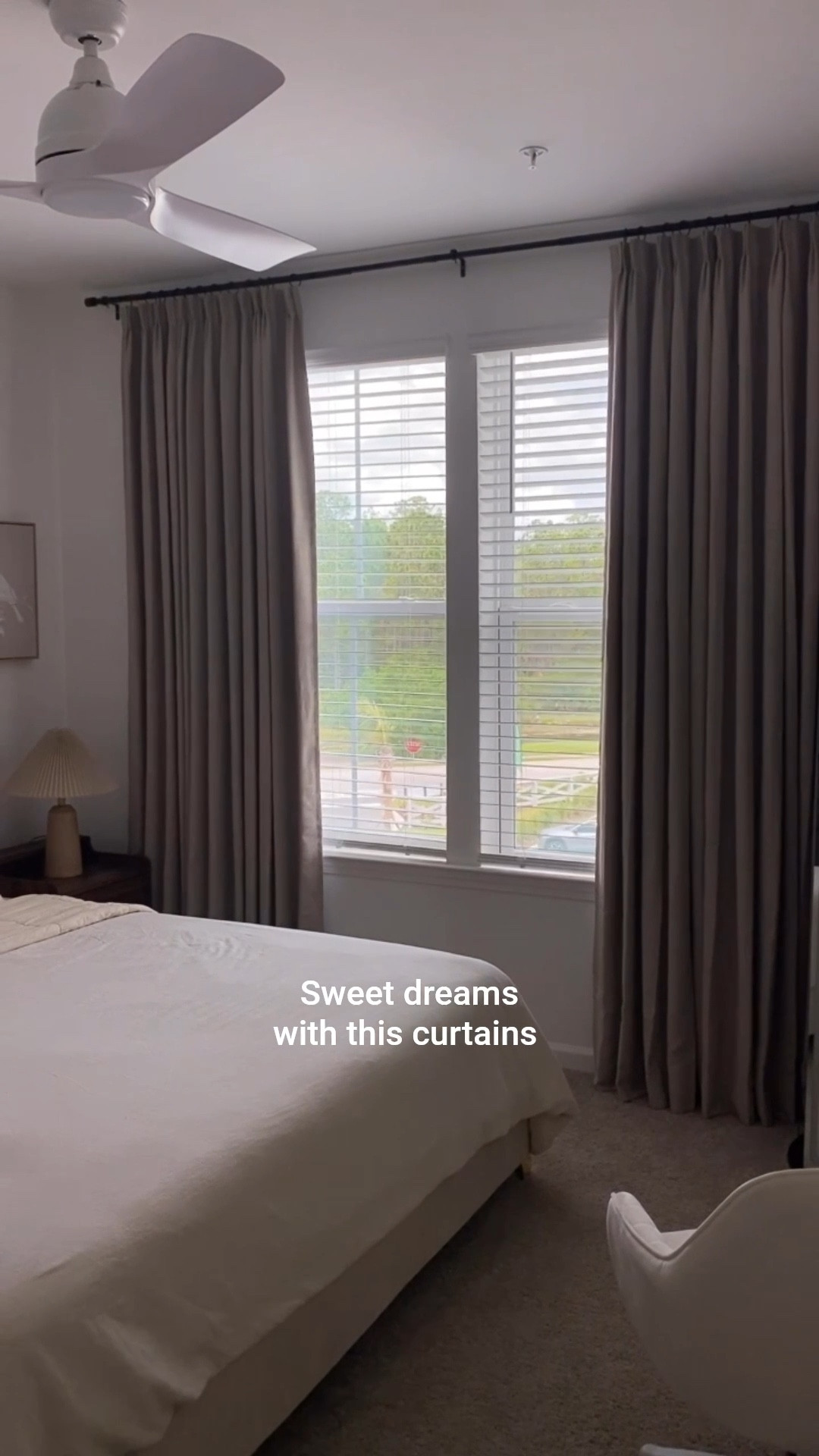 Omg love the color! 100% blackout: Liz linen drape pleated curtains. Color: 1908-5 Burlywood Birch. Pinch pleated. 60” width x102” length. Room darkening 100% cotton. 2 panels. Memory shape. 🤲🏻 you need amazon black rings. Ig maicevallosbeauty 

#LTKHome #LTKWatchNow #LTKSeasonal