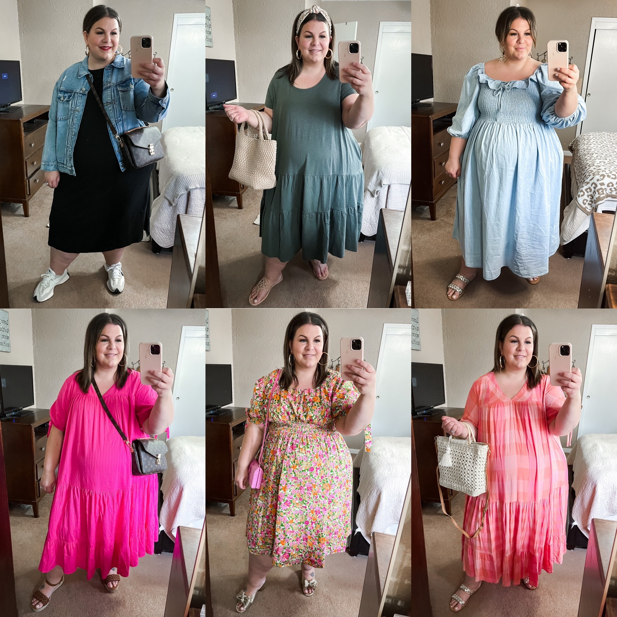 Walmart plus size dresses under $40! Top row L to R - 4X, 2X, 24. Bottom row - all 3X. #walmartfashion 
Plus size spring dress, plus size Easter dress, plus size graduation dress, plus size baby shower dress, plus size vacation dress. 

#LTKcurves #LTKunder50 #LTKFind