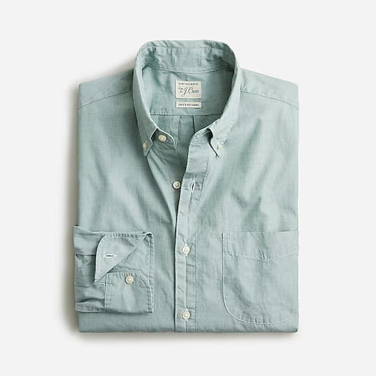 Secret Wash Shirt —Botanical Green  | J. Crew US