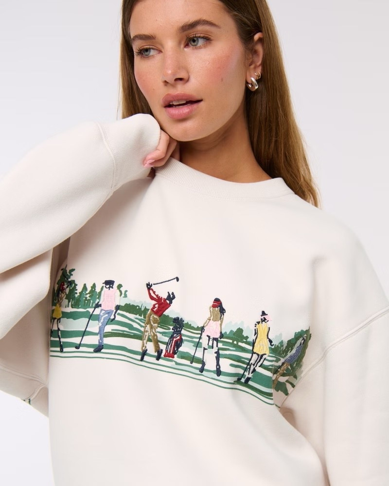 Cute cute cute #oversized #crewneck #golf #golfgirlfriend #casual

#LTKStyleTip #LTKSeasonal #LTKFindsUnder100