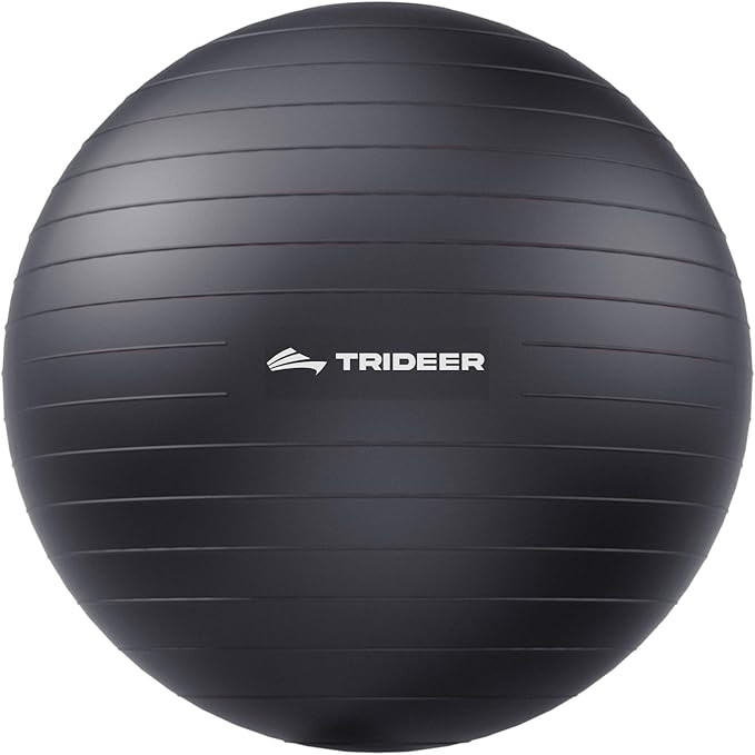 Trideer Extra Thick Yoga Ball Exercise Ball, 5 Sizes Gym Ball, Heavy Duty Ball Chair for Balance,... | Amazon (US)