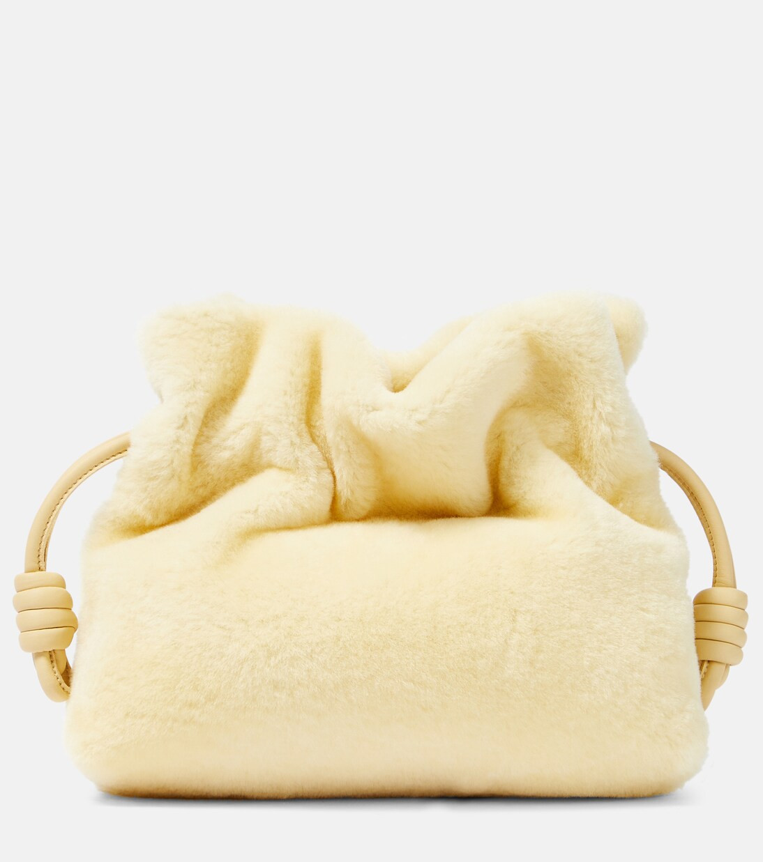 Flamenco Small shearling clutch | Mytheresa (UK)