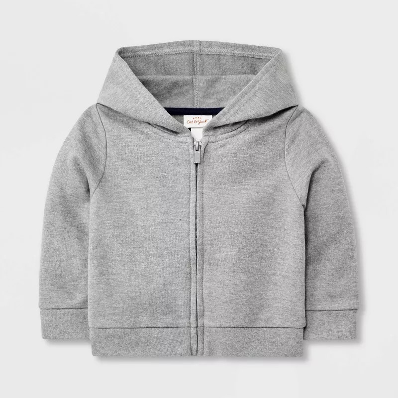 Baby Boys' Fleece Hoodie - Cat & Jack™ Gray | Target