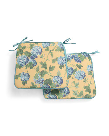 2pk Salcedo Hydrangeas Bistro Chair Pads | Throw Pillows | Marshalls | Marshalls