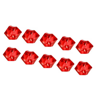 Unique Bargains Reusable Acrylic Irregular Fake Ice Rocks Cube Vase Filler Red | Target
